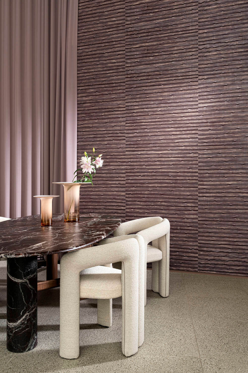 Arte All Naturals Raphia Mauve 48564A Behang