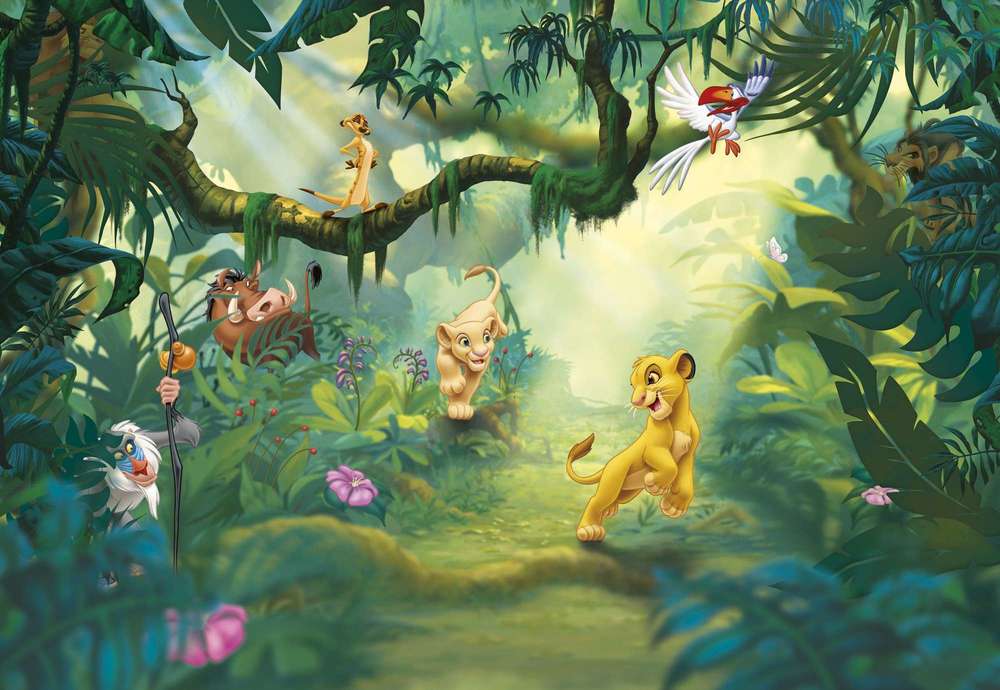 Beide Detector Inheems Behang Komar Disney Lion King Jungle - BehangSite.com