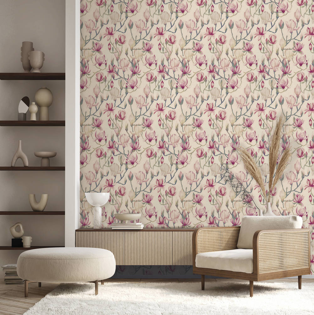 Hookedonwalls Marta Cortese Magnolia 37817 Behang