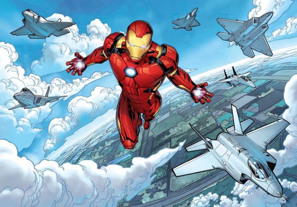 Komar Into Adventure Iron Man Flight IADX8-062 Behang 1